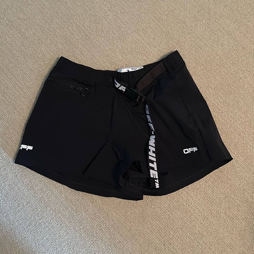 Off-White Women's Athletic Black Shorts